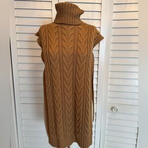 Max Mara cable knit cape